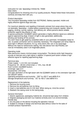Isotronic 70590 Instructions For Use Manual
