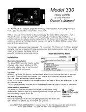 Data Industrial 330 Owner's Manual