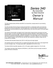 Data Industrial 340 Series Owner's Manual