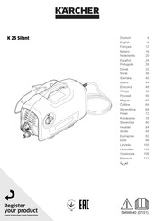 Kärcher K 25 Silent Manual