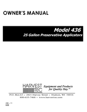 Harvest TEC 436 Owner's Manual
