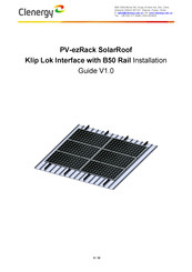 Clenergy V-ezRack SolarRoof Installation Manual