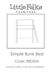Little Folks Furniture BBD004 Manual