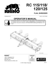 RHINO RC 115 Operator's Manual