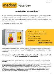 Medem AGDS-2em Installation Instructions Manual