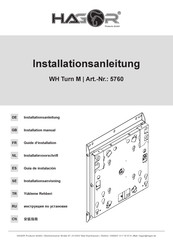 HAGOR 5760 Installation Manual