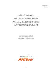 ARTRAY ARTCAM-L1024DBTNIR Instruction Booklet