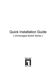 LevelOne GEU-0821 Quick Installation Manual