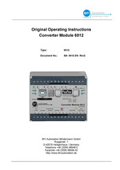 BFI Automation 6012 Original Operating Instructions