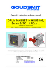Goudsmit RD Series Assembly Instructions And User's Manual