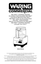 Waring PRO PREP WCG75E/K Original Instructions Manual