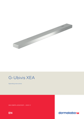 Dormakaba G-Ubivis XEA Operating Instructions Manual