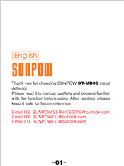 SUNPOW OT-MD06 Manual
