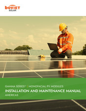boviet SOLAR GAMMA Series Installation And Maintenance Manual