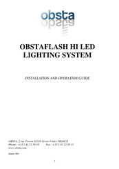 obsta OFP-120-RW-2L-HIA-L4 Installation And Operation Manual