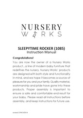 Nursery Works SLEEPYTIME ROCKER 1085 Instruction Manual