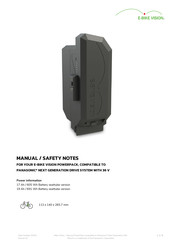 Akku Vision e-bike vision 10005 Manual/Safety Notes