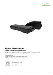 Akku Vision e-bike vision 10040 Manual/Safety Notes