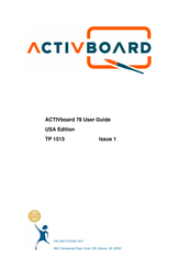 promethean ACTIVboard 78 User Manual