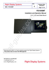 Flight Display Systems FD104SMT Installation And Operation Manual