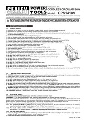 Sealey CPS1418V Instructions