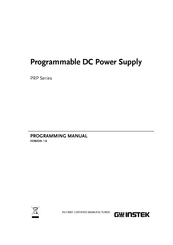 GW Instek PRP Series Programming Manual