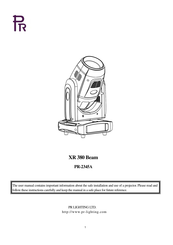 PR Lighting XR 380 Beam User Manual