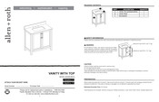 Allen + Roth LWSD36VG Manual
