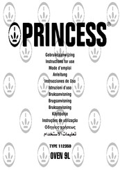 Princess 112359 Instructions For Use Manual