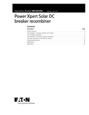 Eaton Power Xpert Instruction Booklet