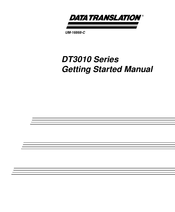 Data Translation DT3010 Series Getting Started Manual