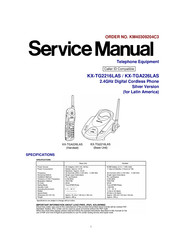 Panasonic KX-TG2216LAS Service Manual
