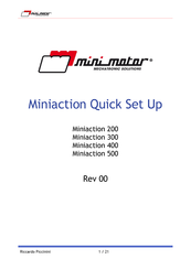 Mini Motor Miniaction 400 Quick Setup Manual