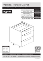 hygena Valencia 204/7834 Assembly Instructions Manual