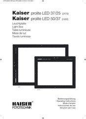 Kaiser Fototechnik prolite LED 37/25 Operating Instructions Manual