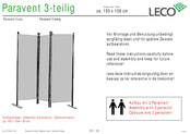 leco Paravent 3 pcs. Instruction Manual