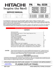 Hitachi P50V701/DW3D Service Manual