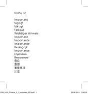 BeoPlay H2 Quick Start Manual