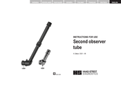 Haag-Streit Second observer tube Instructions For Use Manual