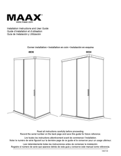 Maax 4836 Installation Instructions And User Manual