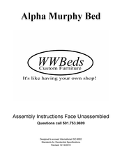WWBeds Face Unassembled Alpha Murphy Assembly Instructions Manual