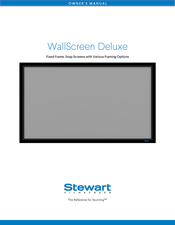 Stewart Filmscreen WallScreen Deluxe Owner's Manual
