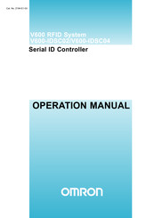 Omron V600-IDSC02 Operation Manual