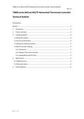 Johnson Controls T9800 Series Technical Bulletin