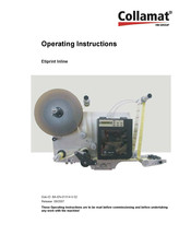 Collamat Etiprint Inline Operating Instructions Manual