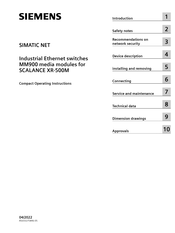 Siemens SIMATIC NET MM992-4CU Compact Operating Instructions
