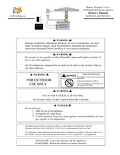 Fire By Design All Weather Electronic Ignition Owner's Manual