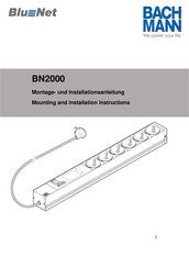 Bachmann BlueNet BN2000 Mounting And Installation Instructions Manual