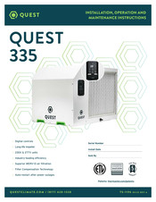 Quest Engineering 335 Installation, Operation And Maintenance Instructions