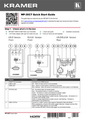 Kramer WP-20CT Quick Start Manual